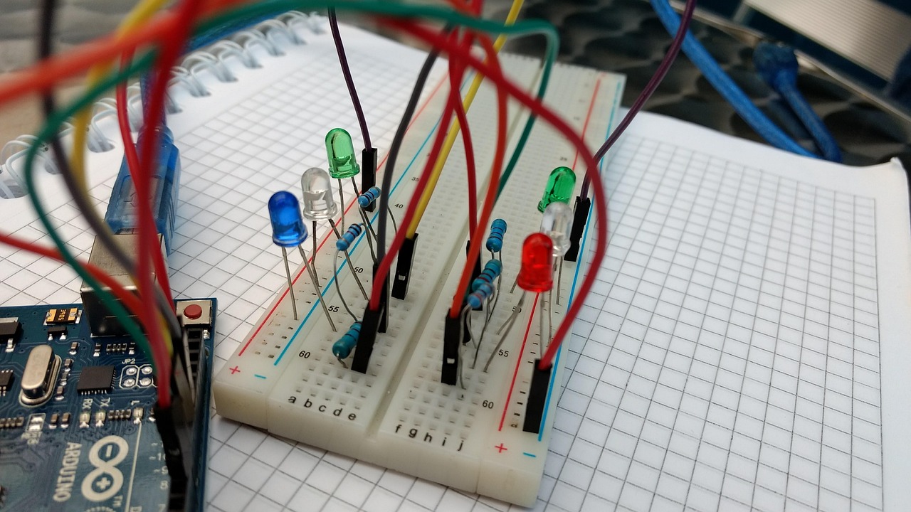 ArduinoでLEDを制御する画像